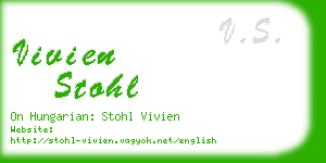 vivien stohl business card